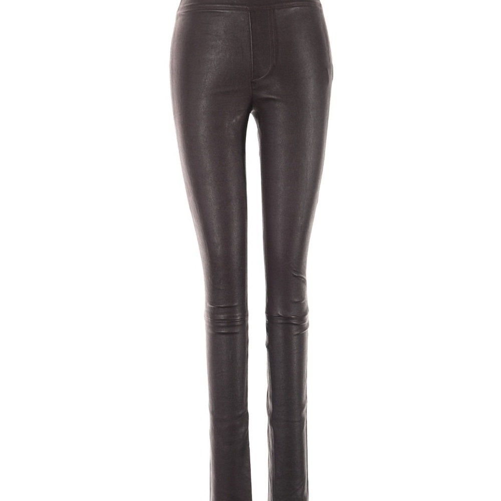 Helmut Lang Black Leather Leggings 2